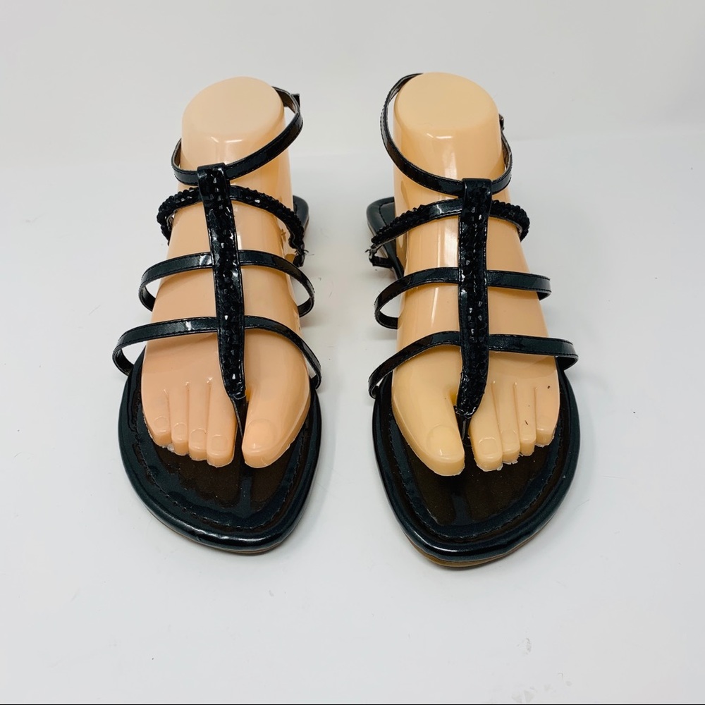 Anne Taylor Factory Jeweled Ankle Strap Sandals